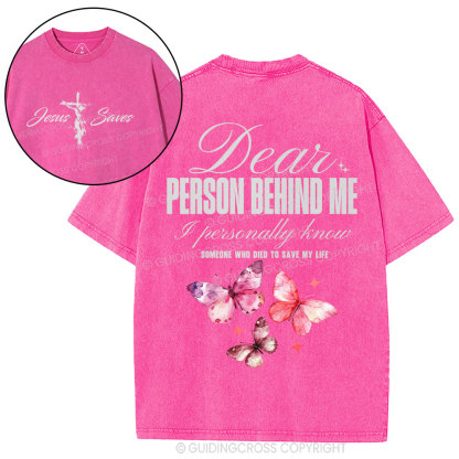 Someone Who Died To Save Me Christian Washed T-Shirt