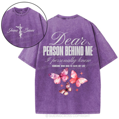 Someone Who Died To Save Me Christian Washed T-Shirt