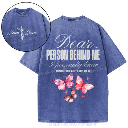 Someone Who Died To Save Me Christian Washed T-Shirt
