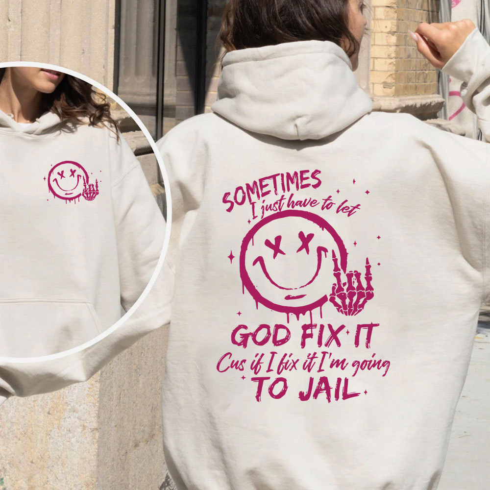 Sometimes I Just Have To Let Christian Fleece Hoodie Set