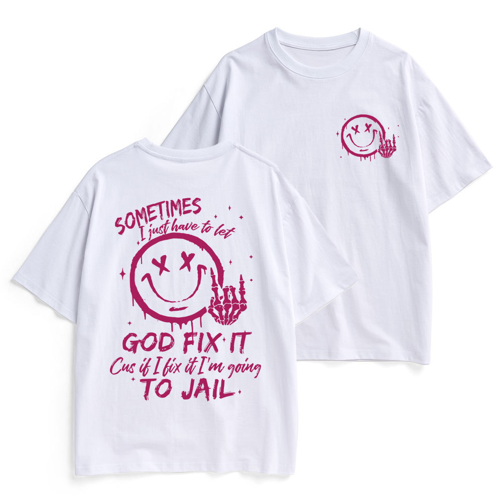Sometimes I Just Have To Let Christian Heavy Cotton T-Shirt