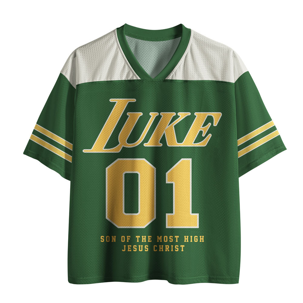 Son Of God Christian Green Mesh Jersey