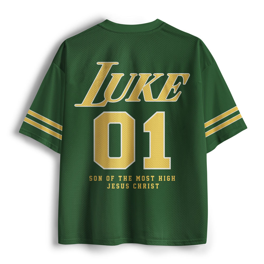 Son Of God Christian Green Mesh Jersey