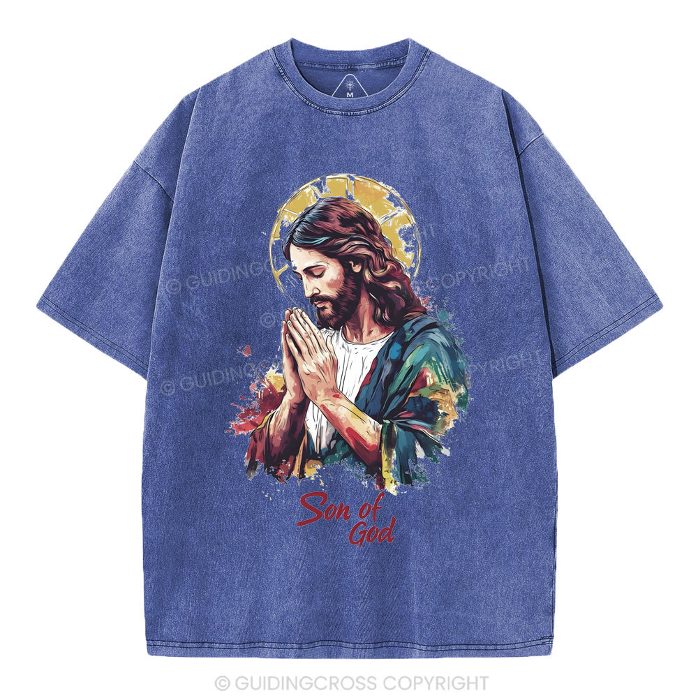 Son Of God Christian Washed T-Shirt
