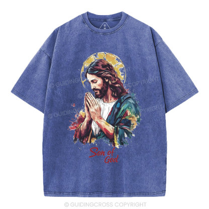 Son Of God Christian Washed T-Shirt