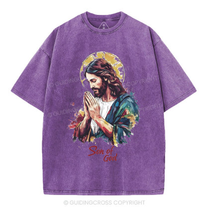 Son Of God Christian Washed T-Shirt