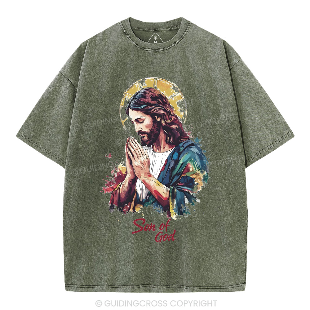 Son Of God Christian Washed T-Shirt