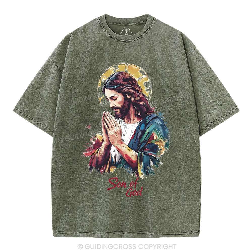 Son Of God Christian Washed T-Shirt