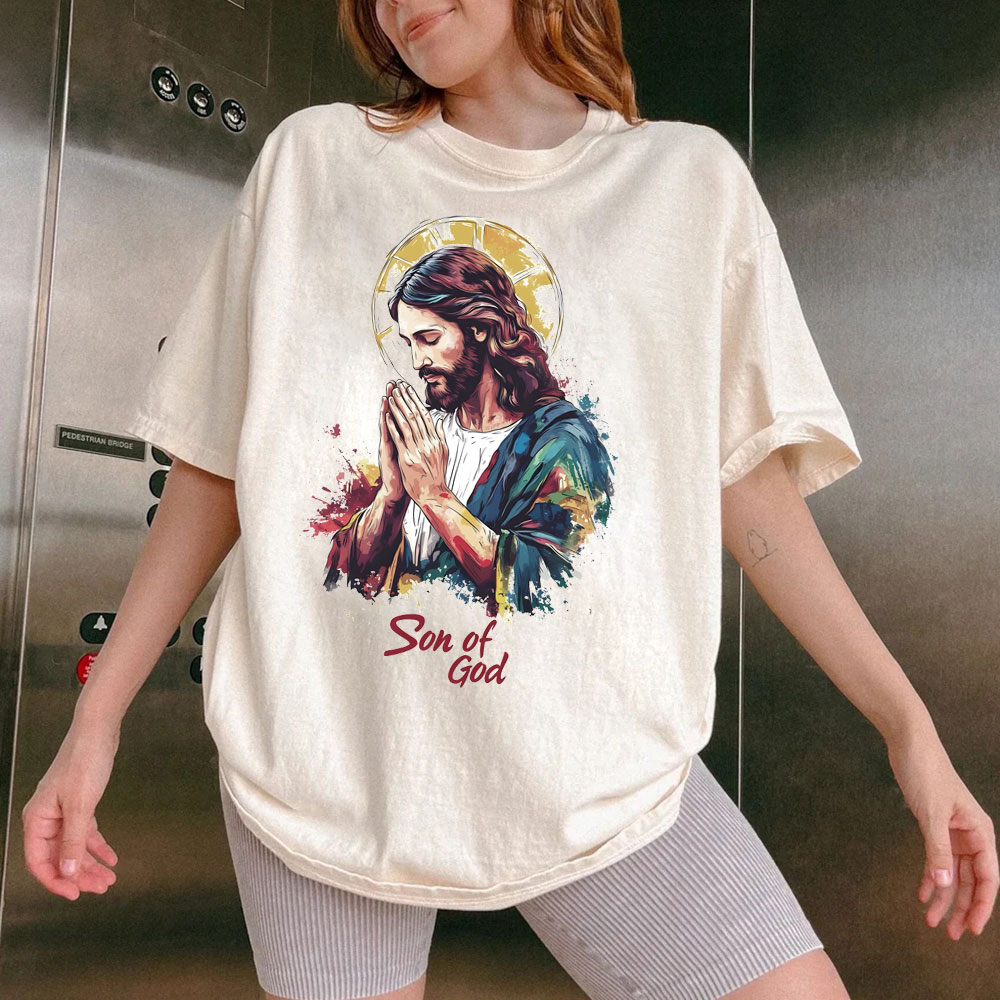 Son Of God Christian Washed T-Shirt