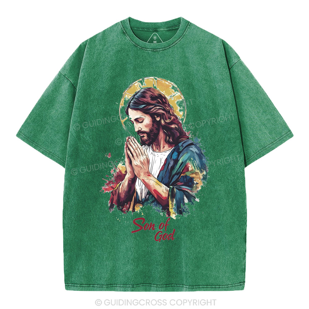 Son Of God Christian Washed T-Shirt