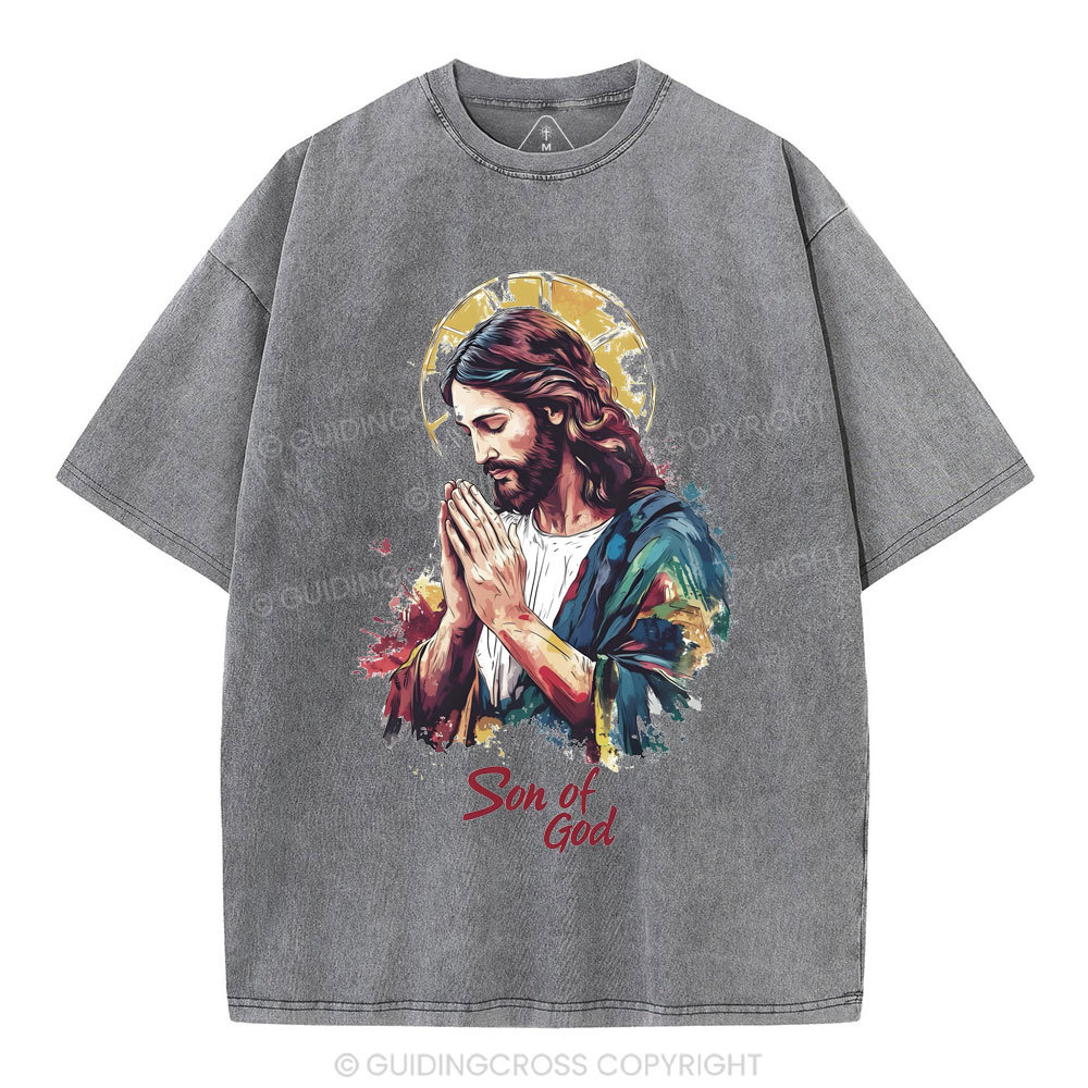 Son Of God Christian Washed T-Shirt