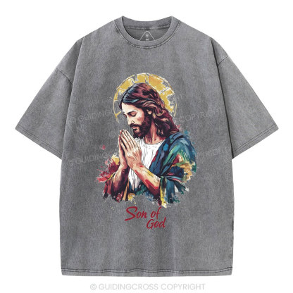 Son Of God Christian Washed T-Shirt