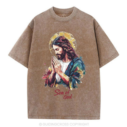 Son Of God Christian Washed T-Shirt