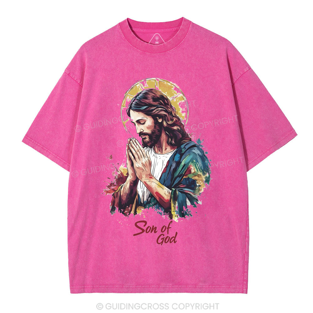 Son Of God Christian Washed T-Shirt