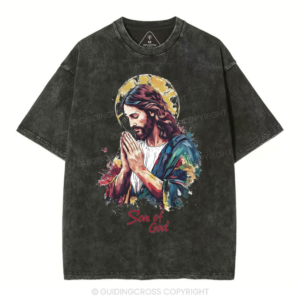 Son Of God Christian Washed T-Shirt