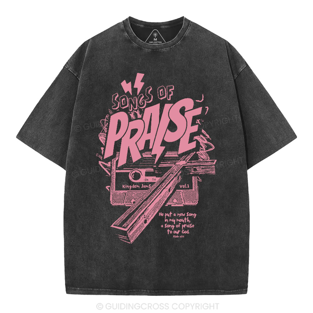Song Of Song Praise Christian Washed T-Shirt