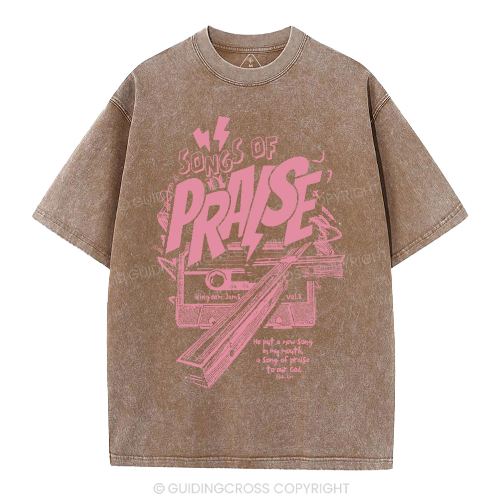 Song Of Song Praise Christian Washed T-Shirt