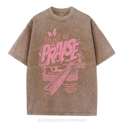Song Of Song Praise Christian Washed T-Shirt