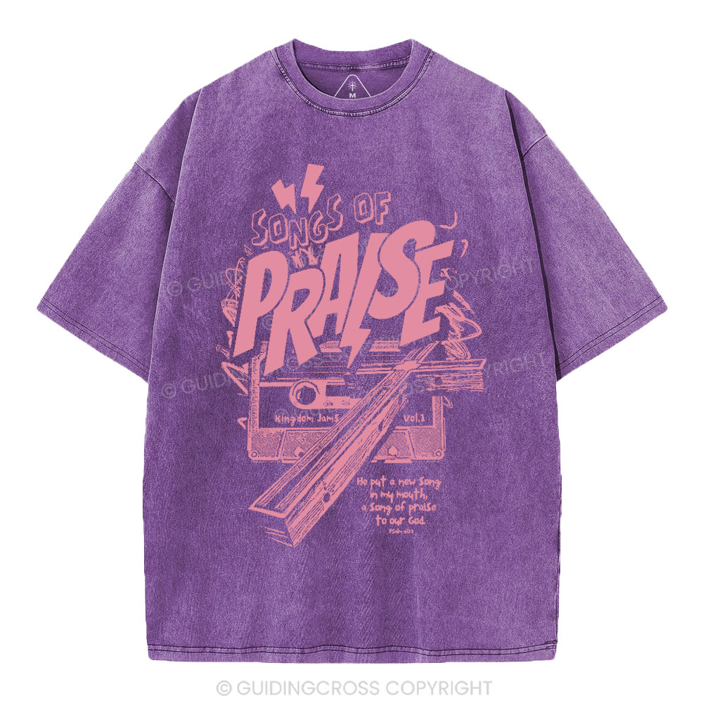 Song Of Song Praise Christian Washed T-Shirt