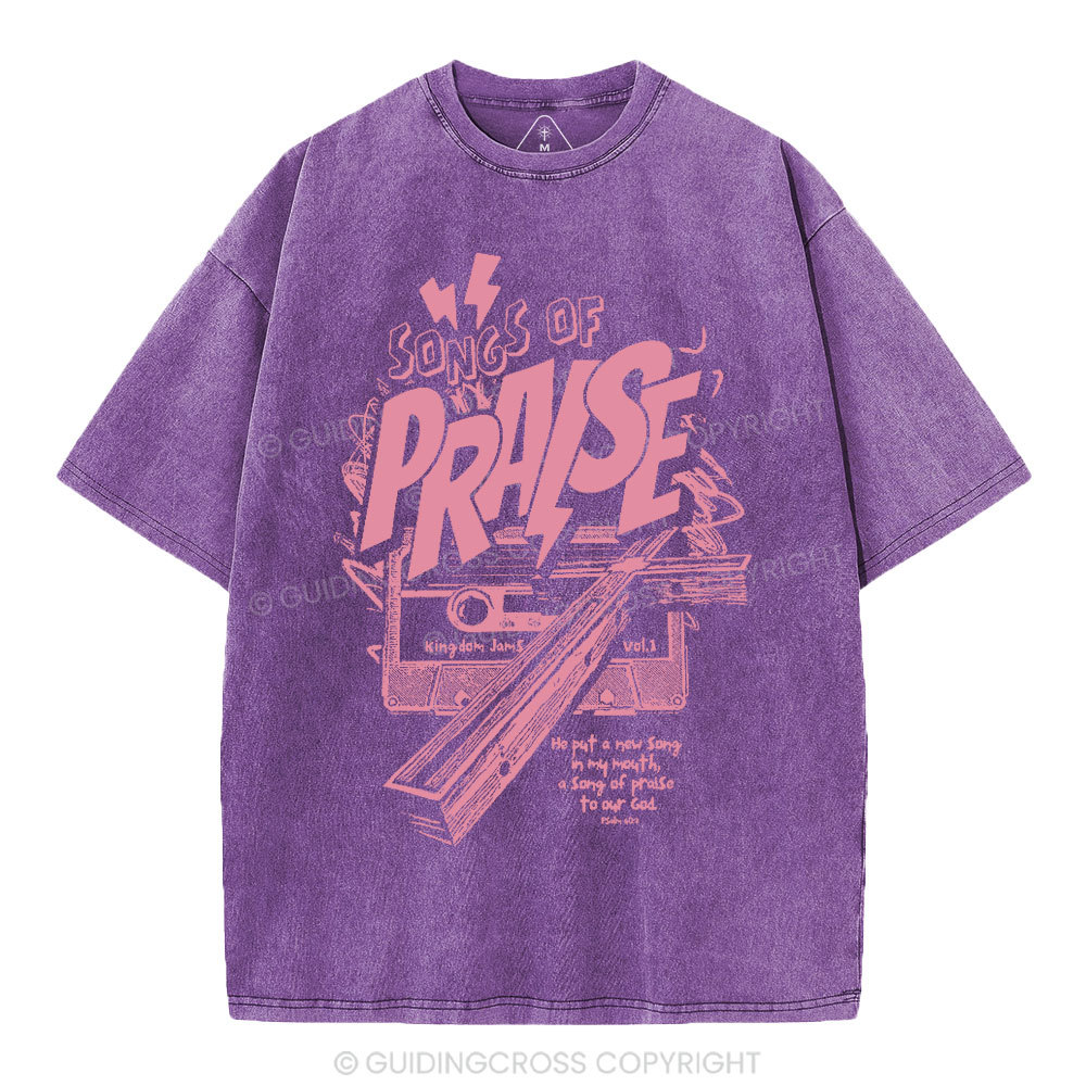 Song Of Song Praise Christian Washed T-Shirt