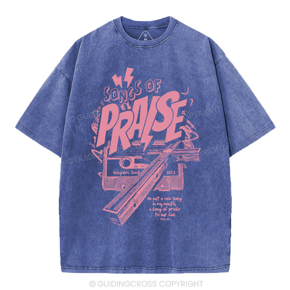Song Of Song Praise Christian Washed T-Shirt