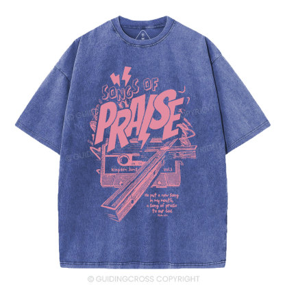 Song Of Song Praise Christian Washed T-Shirt