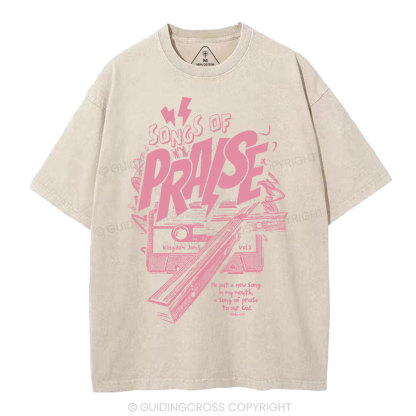 Song Of Song Praise Christian Washed T-Shirt