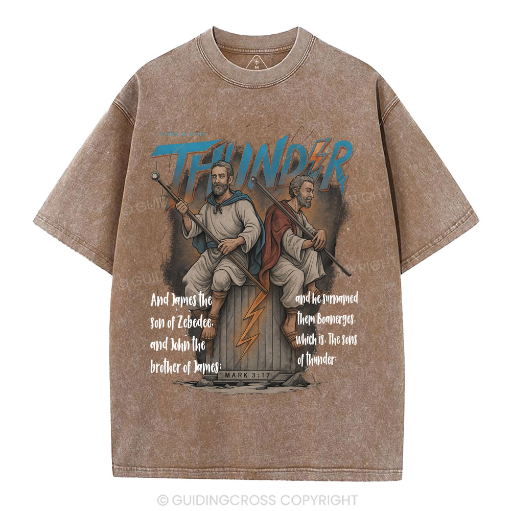 Sons Of Thunder Christian Washed T-Shirt