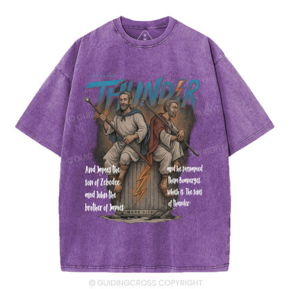 Sons Of Thunder Christian Washed T-Shirt