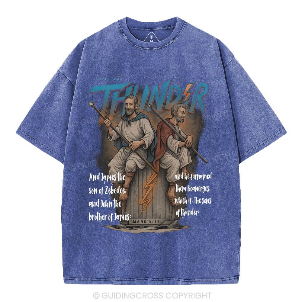 Sons Of Thunder Christian Washed T-Shirt