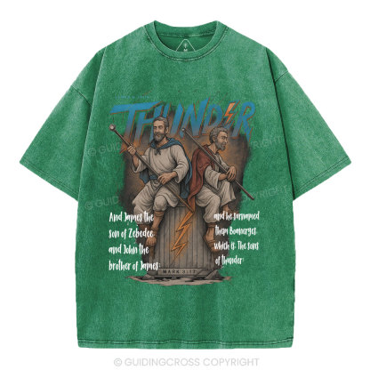 Sons Of Thunder Christian Washed T-Shirt