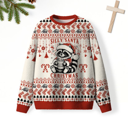 Silly Santa Christmas Is For Jesus Furry Christian Lightweight