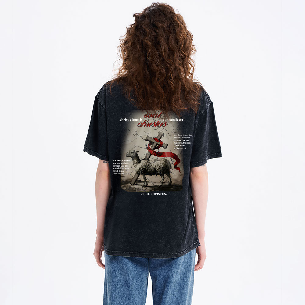 Soul Christus  Christian Washed T-Shirt