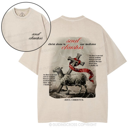 Soul Christus  Christian Washed T-Shirt