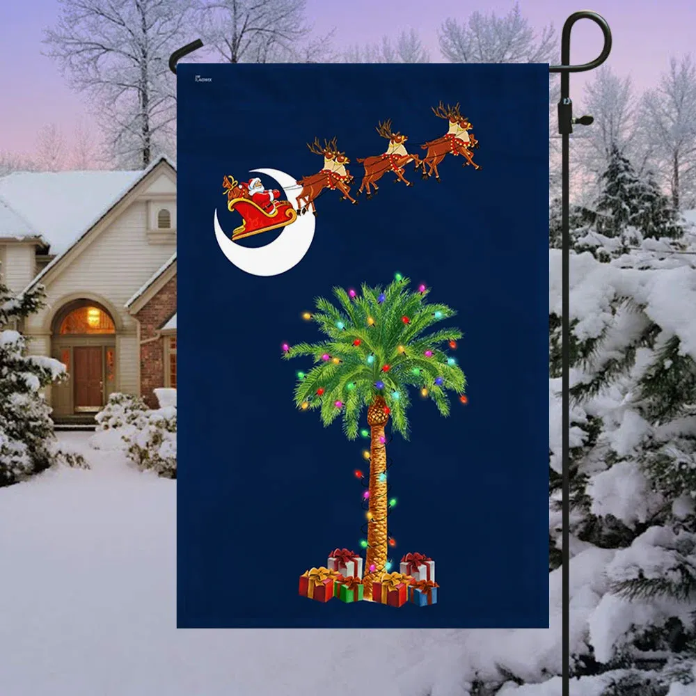 South Carolina Christmas Christian Flag