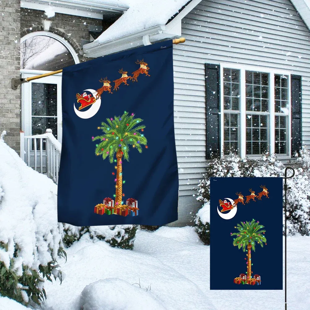 South Carolina Christmas Christian Flag