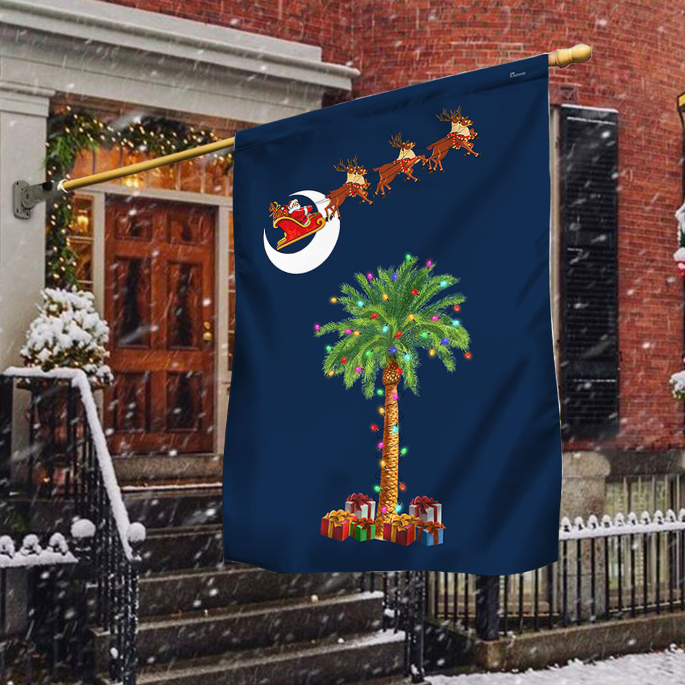 South Carolina Christmas Christian Flag