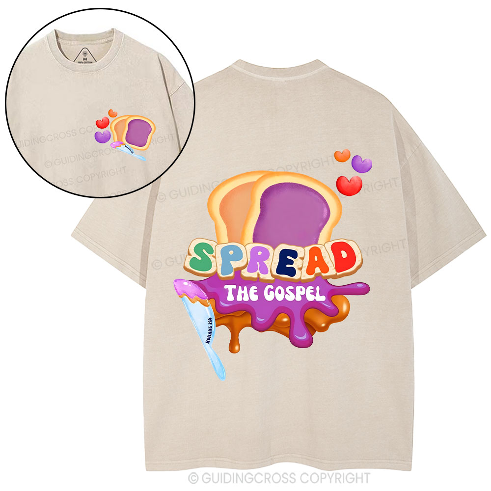Spead The Gospel Christian washed T-Shirt