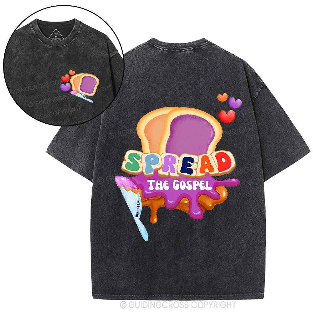 Spead The Gospel Christian washed T-Shirt