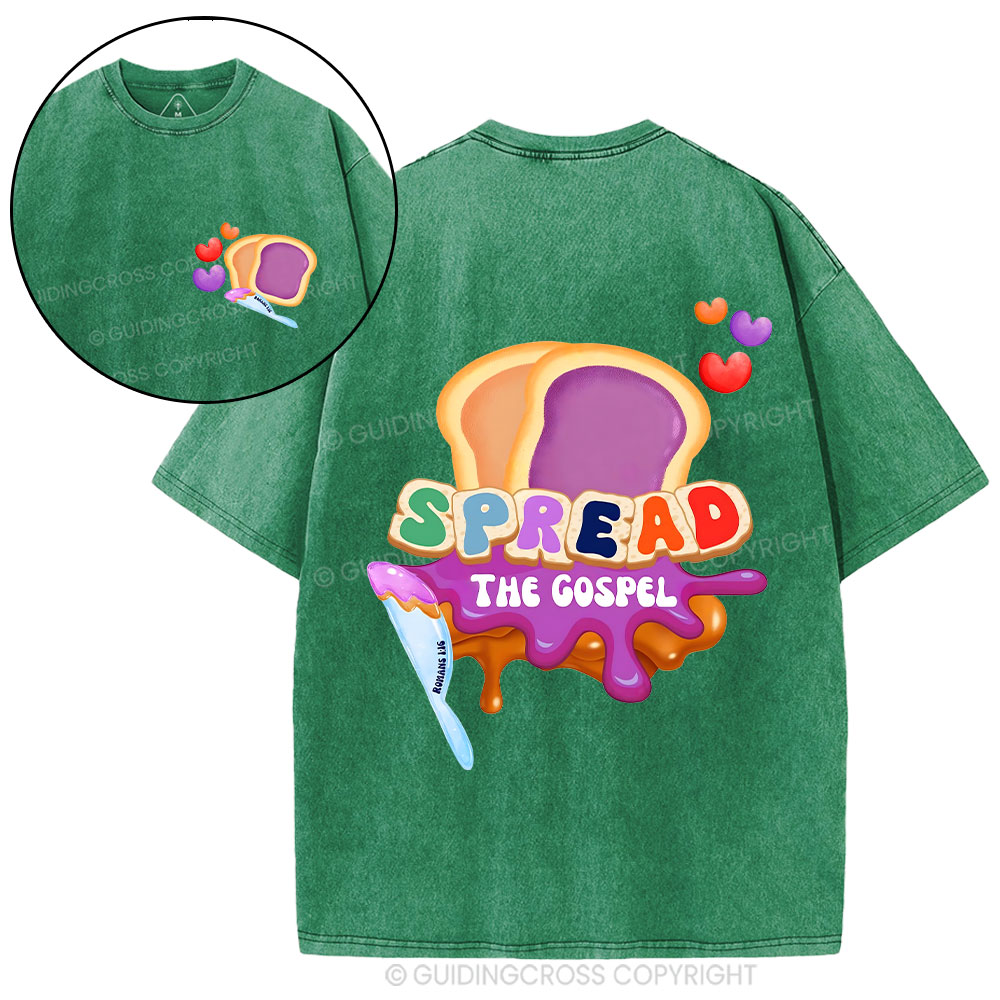 Spead The Gospel Christian washed T-Shirt