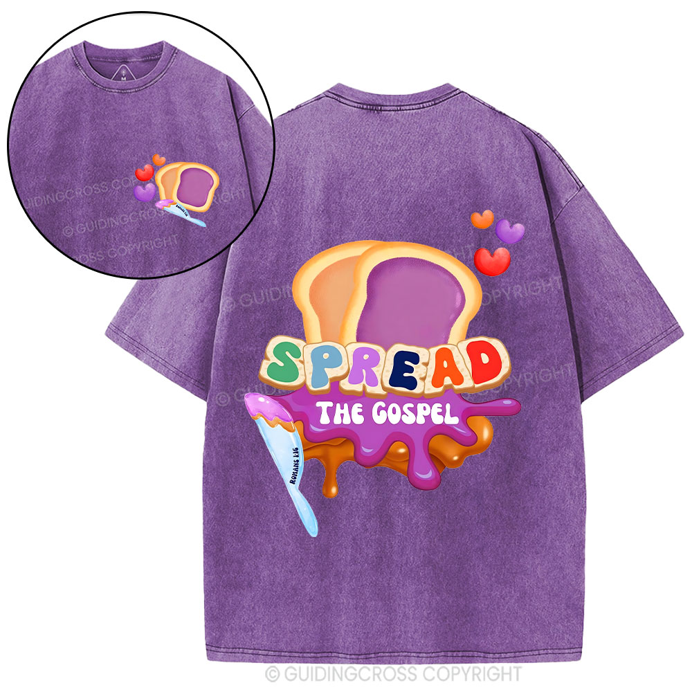 Spead The Gospel Christian washed T-Shirt