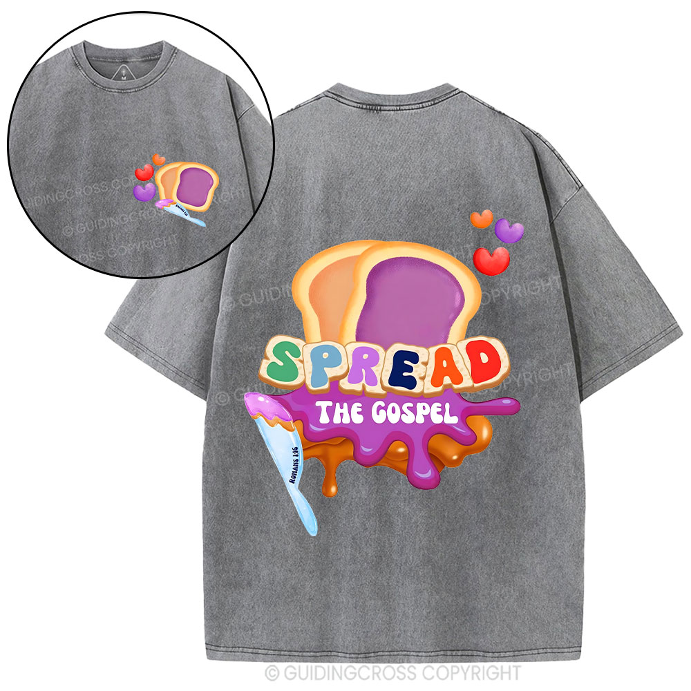 Spead The Gospel Christian washed T-Shirt