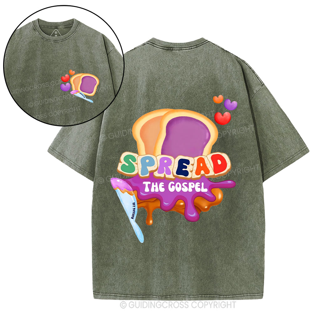 Spead The Gospel Christian washed T-Shirt