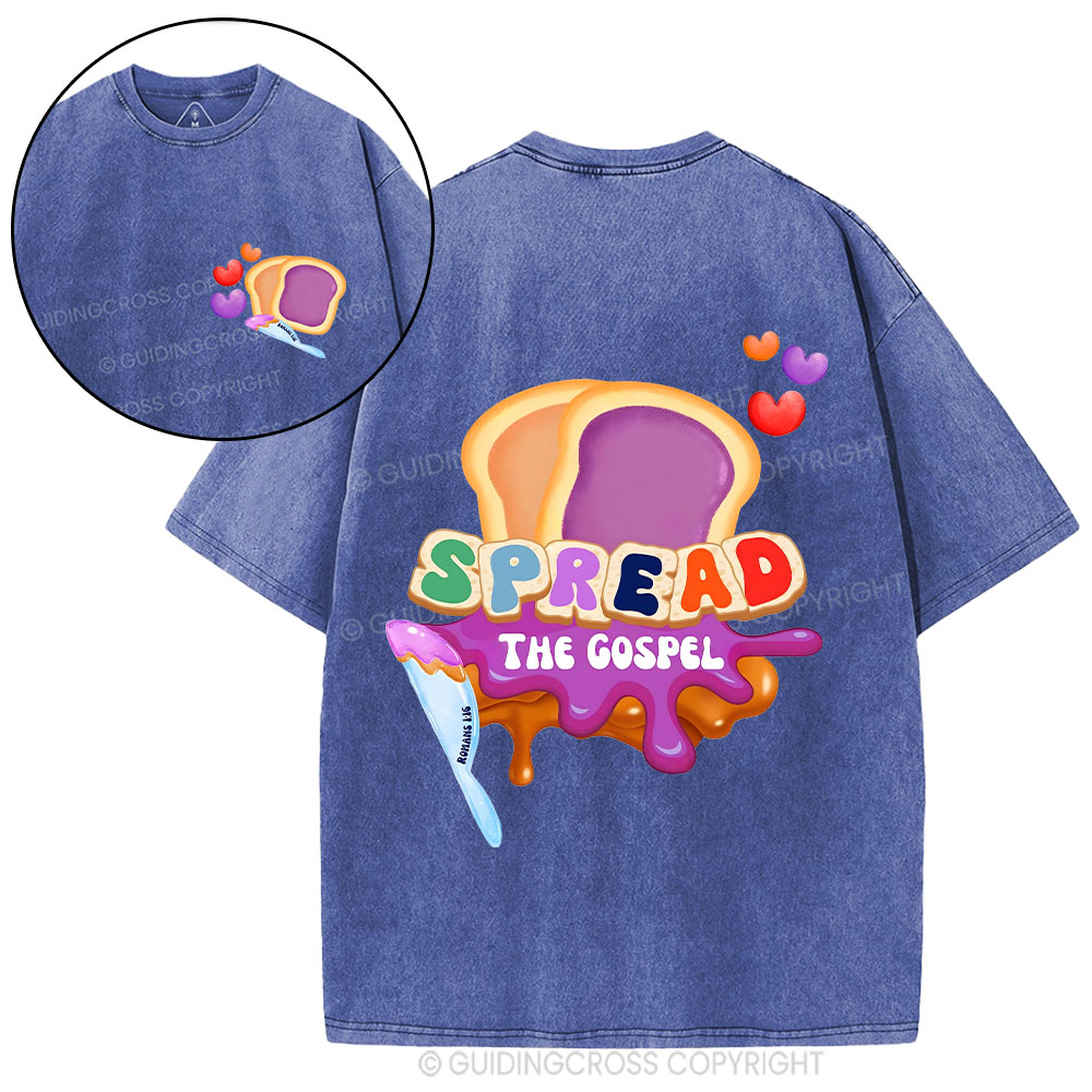 Spead The Gospel Christian washed T-Shirt