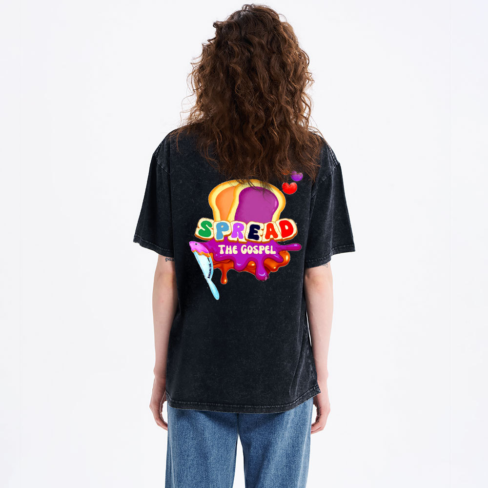 Spead The Gospel Christian washed T-Shirt