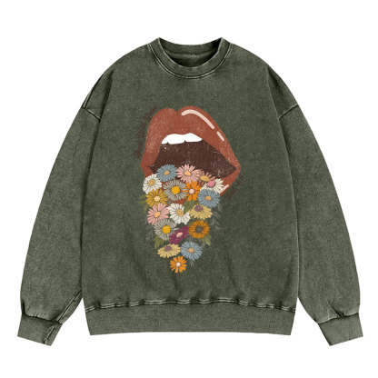 Speak With Grace Christian Washed Sweatshirt