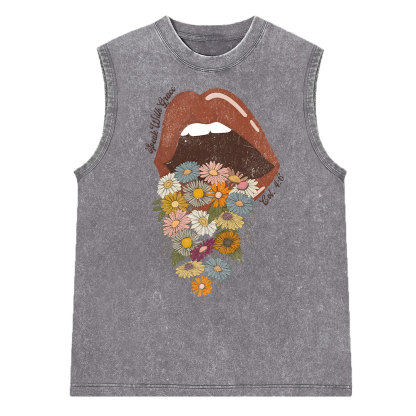 Speak With Grace Washed Sleeveless Tee