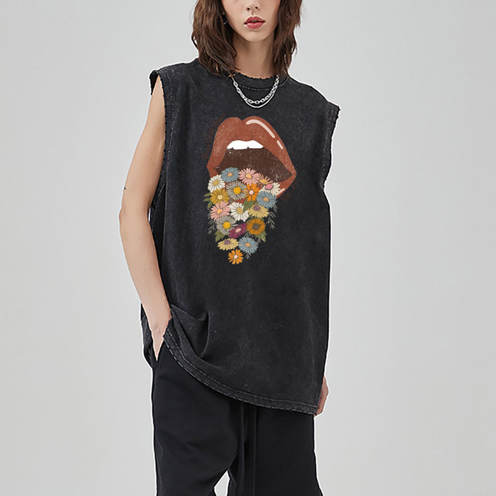 Speak With Grace Washed Sleeveless Tee