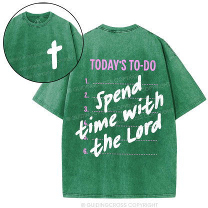 Spend The Time With Lord Christian Washed T-Shirt
