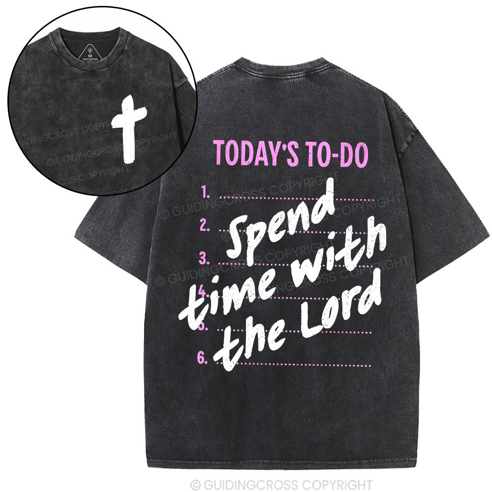 Spend The Time With Lord Christian Washed T-Shirt